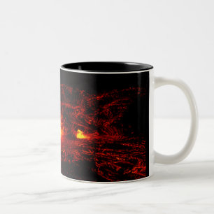 Hawaiianischer Lavastrom Zweifarbige Tasse