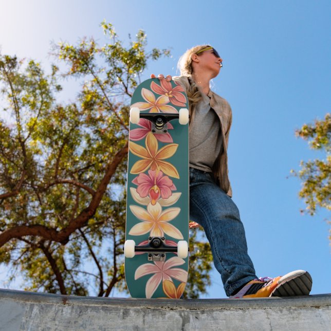 Hawaiianischer Lei Skateboard (Außen 1)