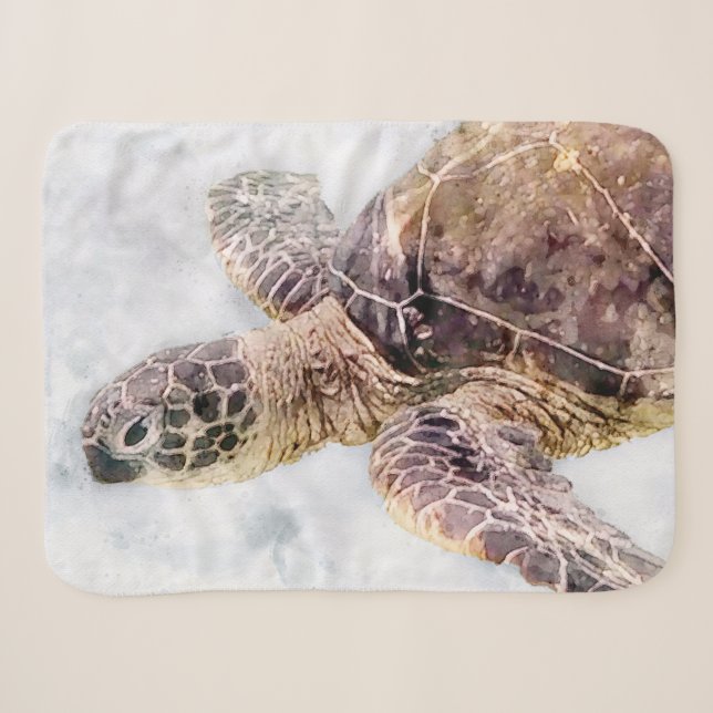 Hawaiianischer Meeresschildkröte Sherpadecke (Vorderseite (Horizontal))