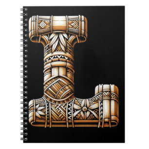 Hawaiianischer Polynesischer Aloha Buchstabe L Ben Notizblock