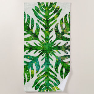 Hawaiianischer Quiltefarn Strandtuch
