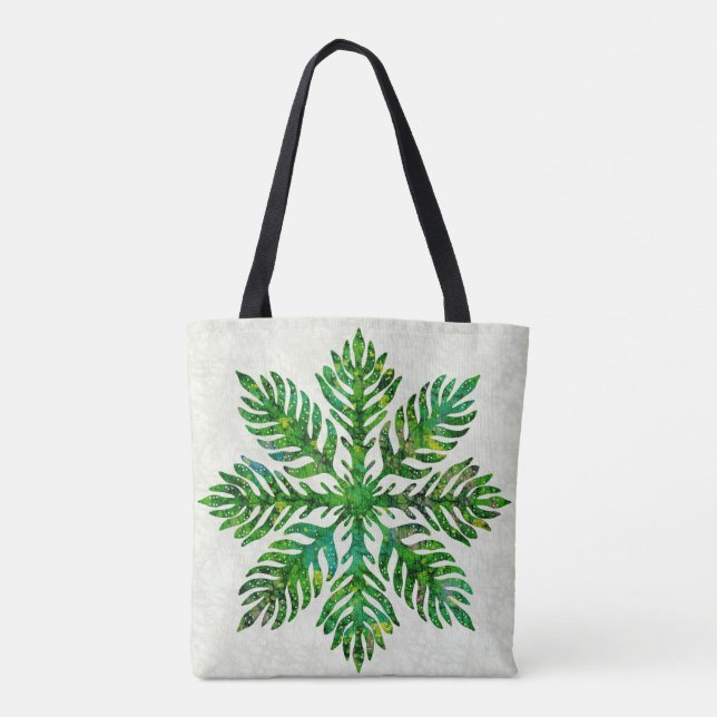 Hawaiianischer Quiltefarn Tasche (Rückseite)