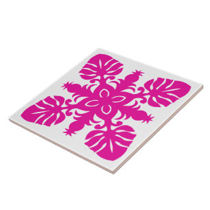 Hawaiianischer Quiltstil dekorativer Keramik Fliese