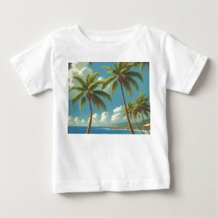 Hawaiianischer Reisestil Aloha aus Hawaii im Vinta Baby T-shirt