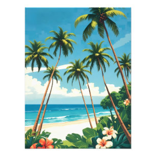 Hawaiianischer Reisestil Aloha aus Hawaii im Vinta Fotodruck