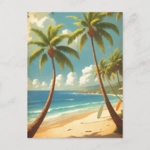 Hawaiianischer Reisestil Aloha aus Hawaii im Vinta Postkarte