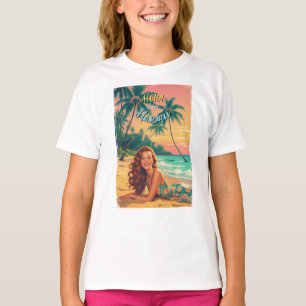 Hawaiianischer Reisestil Aloha aus Hawaii im Vinta T-Shirt