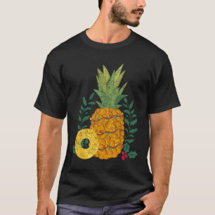 Hawaiianischer Sommer Frucht Ananas Tropisches Wei T-Shirt