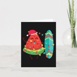Hawaiianischer Sommer Tropical Surfer Wassermelone Karte