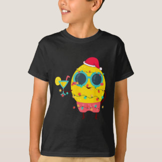 Hawaiianischer Sommer Tropical Weihnachten Zitrone T-Shirt