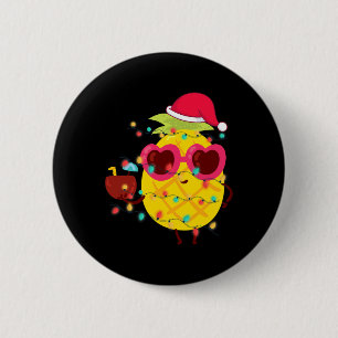 Hawaiianischer Sommer Tropicales Weihnachten Anana Button
