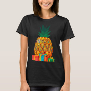 Hawaiianischer Sommer Tropisches Obst Ananas Weihn T-Shirt