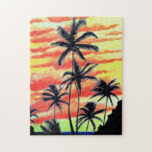 Hawaiianischer Sonnenuntergang Coco Palms