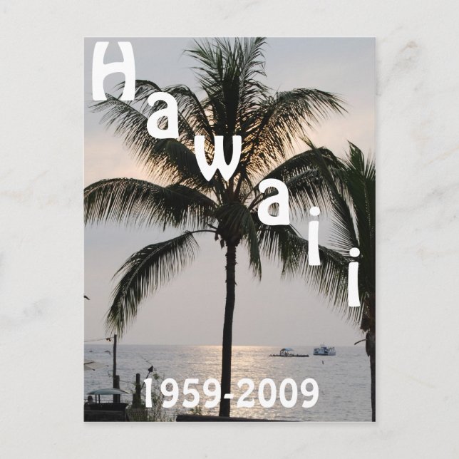 Hawaiianischer Staat Postkarte (Vorderseite)