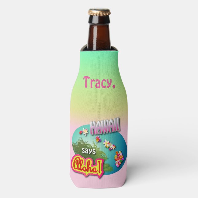 hawaiianischer Stil Flaschenkühler (Flaschenvorderseite)