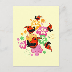 Hawaiianischer Stil 'I'iwi Postkarte