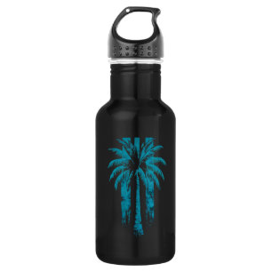 Hawaiianischer Strand Sommer Tropischer Urlaub Pal Edelstahlflasche
