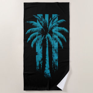 Hawaiianischer Strand Sommer Tropischer Urlaub Pal Strandtuch