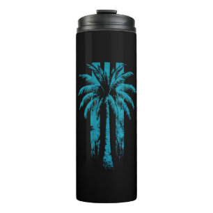 Hawaiianischer Strand Sommer Tropischer Urlaub Pal Thermosbecher