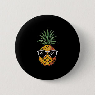 Hawaiianischer Urlaub Aloha-Party Strand Cool Pine Button