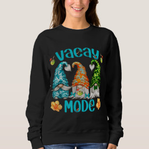 Hawaiianischer Vacaymodus mit Niedlichen Gnomen Fu Sweatshirt