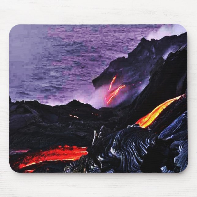 Hawaiianischer Vulkan Mousepad (Vorne)