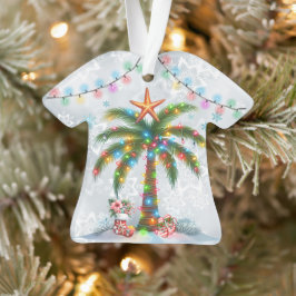 Hawaiianisches Aloha-Shirt mit Palmenbaum Ornament