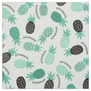 Hawaiianisches Ananas Muster tropisches Design Stoff