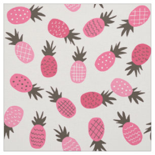 Hawaiianisches Ananas Muster tropisches Design Stoff