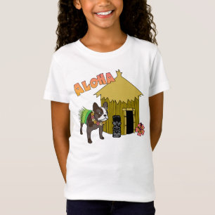 Hawaiianisches Bulldog-T-Shirts Hula Kid T-Shirt