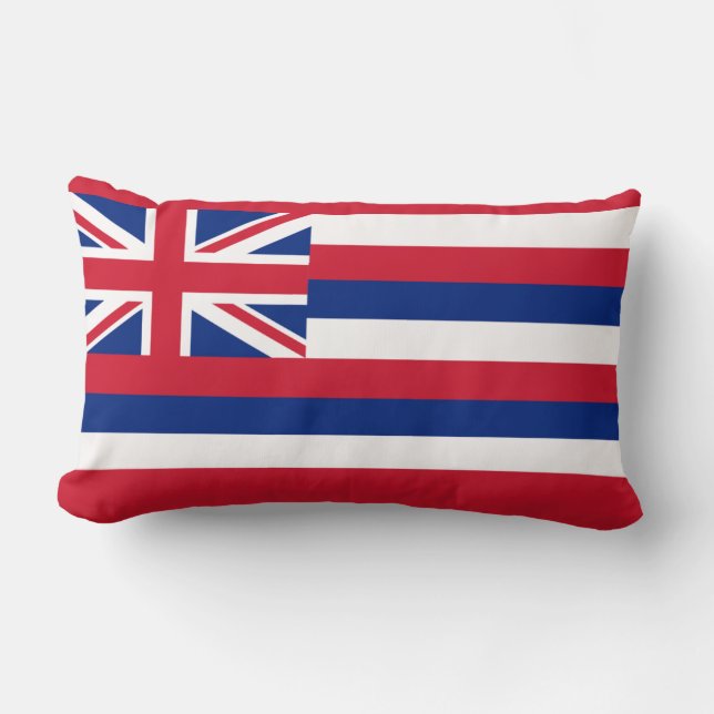 Hawaiianisches Fahnenkissen Lendenkissen (Vorderseite)