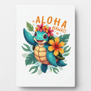Hawaiianisches Hemd Aloha Hawaii Meeresschildkröte Fotoplatte