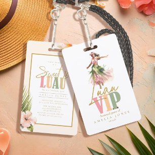 Hawaiianisches Luau Sweet Sixteen ID1092 Ausweis
