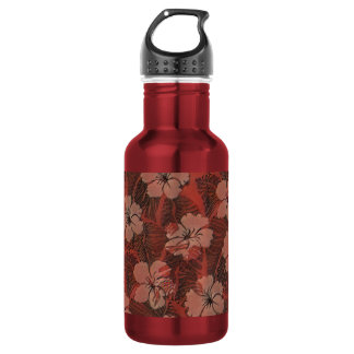 Hawaiianisches Rotes Muster Liberty Flasche Edelstahlflasche