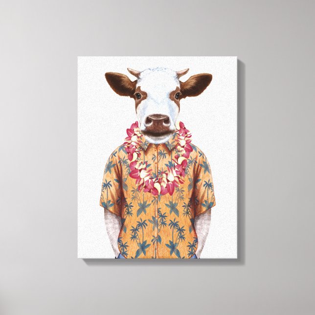 Hawaiianisches Shirt Leinwanddruck (Vorderseite)