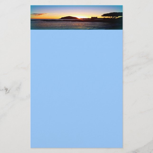 Hawaiianisches Sonnenuntergang Briefpapier (Vorderseite)