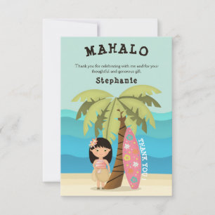 Hawaiianisches Surfer-Mädchen Einladung