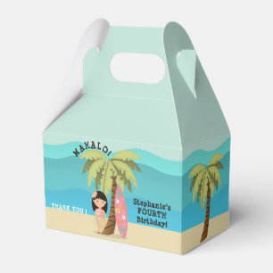 Hawaiianisches Surfer-Mädchen Geschenkschachtel