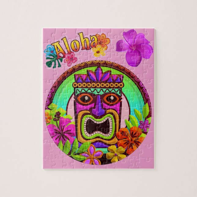 Hawaiianisches Tiki-Puzzle (Vertikal)