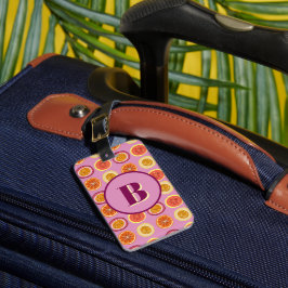Hawaiianisches tropisches Frucht-Pink-Gepäckanhäng Gepäckanhänger