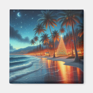 Hawaiianisches/tropisches Weihnachten Magnet