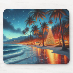 Hawaiianisches/Tropisches Weihnachten  Mousepad