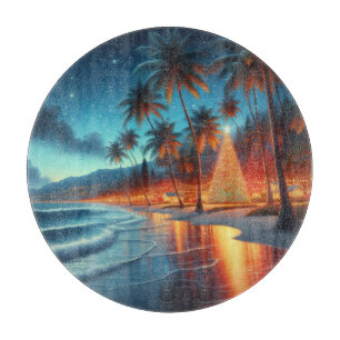 Hawaiianisches/tropisches Weihnachten Schneidebrett