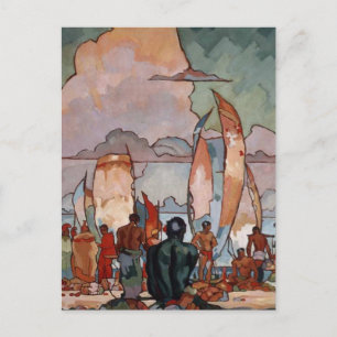 'Hawaiians' - Arman Manookian Postcard Postkarte