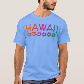 HawaiiHibiscus FlowersSunset ColorsClassic  T-Shirt