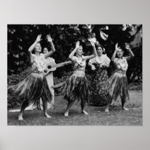 HawaiiHula Dancers FotografHawaii Poster