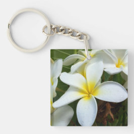 Hawaiiplumeria-Blumen Schlüsselanhänger
