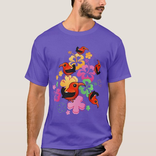 Hawaiisch-Ähnliches 'I'iwi T-Shirt (Vorderseite)