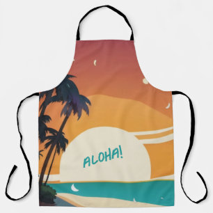 Hawaiisch/Aloha/Tropical/Strand Schürze