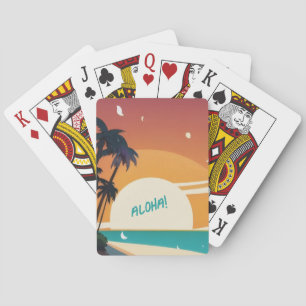 Hawaiisch/Aloha/Tropical/Strand Spielkarten